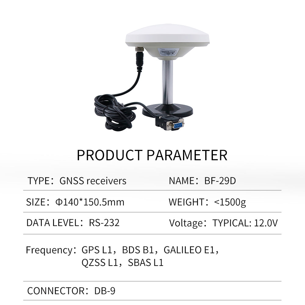 Beitian's new GPS mushroom head receiver GNSS Beidou various serial port built-in module antenna BF-29D Beitian's new GPS mushroom head receiver GNSS Beidou various serial port built-in module antenna BF-29D